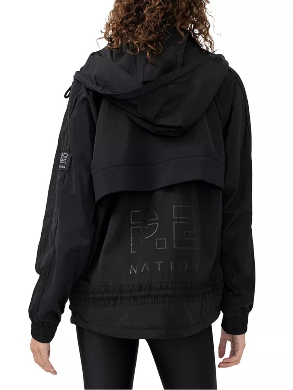 P.E NATION Baseline Endurance Man Down Jacket Black Size XS Athleisure Oversized - Picture 9 of 16